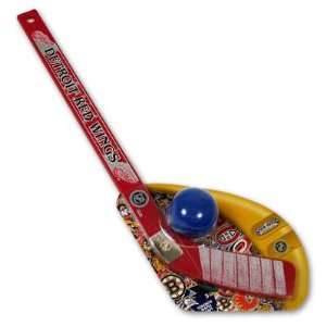   RED WINGS OFFICIAL MINI HOCKEY STICK + BALL SET