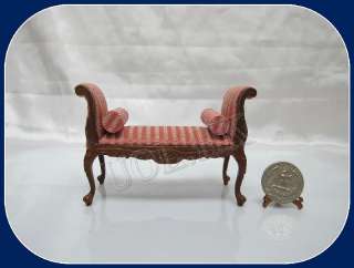 100% New 1:12 Scale Of Doll House Bench  FREE SHIPPING  