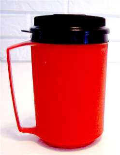 Red 12 oz Thermo Serv Classic Insulated Travel Mug  