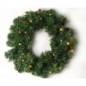  18 Pre Lit LED Battery Operated Artificial Christmas Wreath 