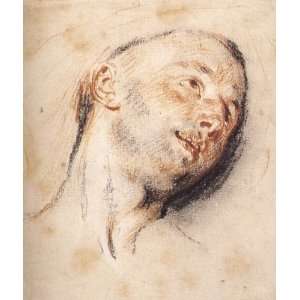   Jean Antoine Watteau   32 x 38 inches   Head of a Man
