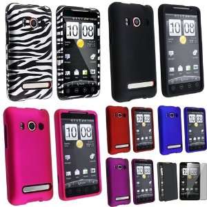 6in1 Hard Case Cover + Privacy LCD For HTC Sprint EVO 4G 
