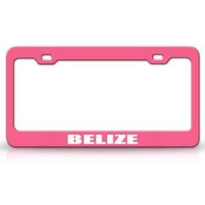 BELIZE Country Steel Auto License Plate Frame Tag Holder 