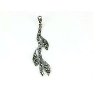 Thai Sterling Silver 92.5 Tree Branch Leaf Leaves Fall Beaded Necklace 