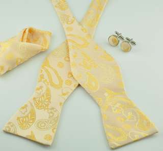 These are 100% woven silk self tie bow ties