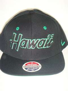 HAWAII NCAA SNAPBACK HAT CAP HEADLINER BLACK  