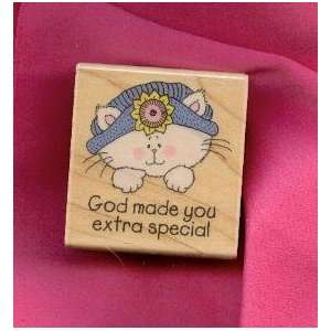  God Made You Rubber Stamp: Arts, Crafts & Sewing