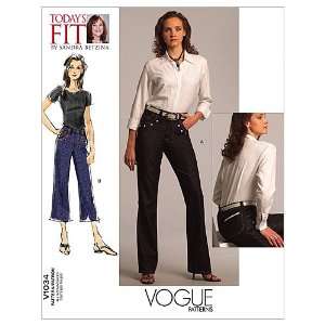   Vogue Patterns V1034 Misses Jeans, All Sizes: Arts, Crafts & Sewing