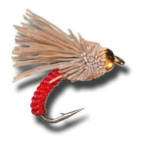  BH Serendipity   Red Fly Fishing Fly: Sports & Outdoors