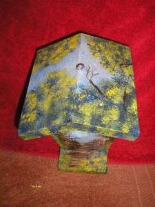 Hand Painted Crafted Birdhouse Country Wood Gift 12  