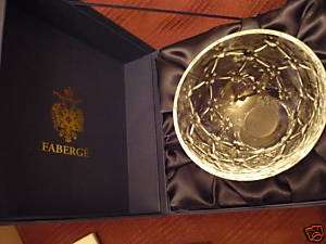 FABERGE Crystal Coronation petit bowl NIB MINT  