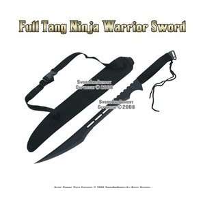  27 Full Tang Black Blade Fantasy Ninja Sword w/ Sheath 