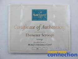 Disney WDCC LE 2000 Ebenezer SCROOGE McDUCK Mickey Christmas Carol 