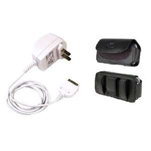  Home Wall AC DC Travel House Battery Charger+Leather Case 