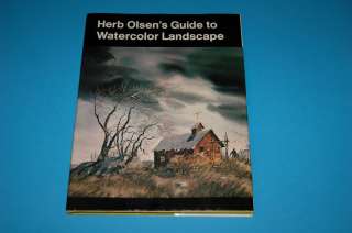 Herb Olsens Guide to Watercolor Landscape Art Instruction Book  