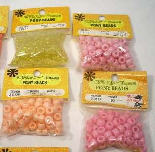 Lot Craf trims Craft Jewelry Assorted Colors Pony Beads  