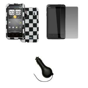  EMPIRE Sprint HTC EVO Design 4G Black and White Checkered 