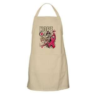  Apron Khaki Cancer Hope for a Cure   Pink Ribbon 
