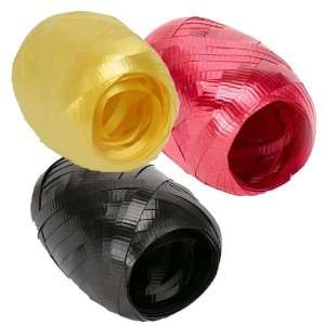  Party Supply   Black, Yellow, and Red Curling Ribbon Party 