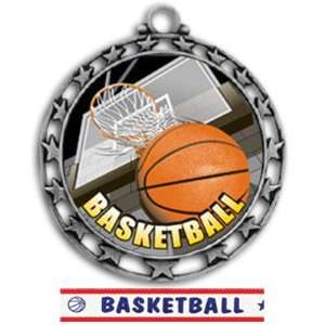 com Hasty Awards 2.5 Custom Basketball HD Insert Medals SILVER MEDAL 