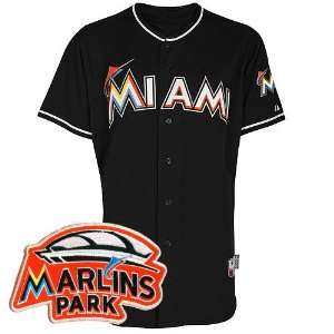 Miami Marlins Authentic 2012 Alternate 2 Cool Base Jersey w/Inaugural 