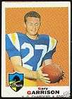 1969 TOPPS FOOTBALL 233 GARY GARRISON SANDIEGO CHARGERS