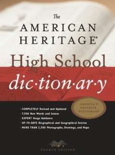   American Heritage Dictionaries, Houghton Mifflin Harcourt  Hardcover