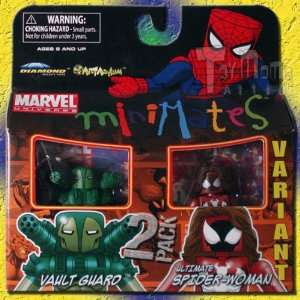  Marvel MiniMates 30 Variant Ultimate Spider Woman & Vault 