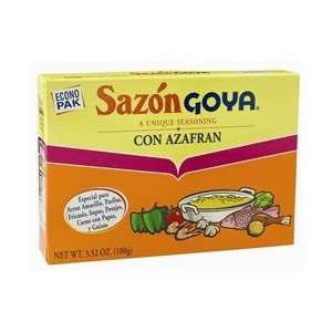 Goya Sazon Azafran 3.5 oz:  Grocery & Gourmet Food