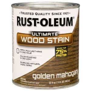 Rust Oleum 260159 Ultimate Wood Stain, Quart, Golden 