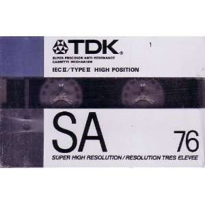    TDK SA 76 Blank Audio Cassette Tape: MP3 Players & Accessories