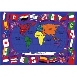  Joy Carpets Flags of the World Rug: Home & Kitchen