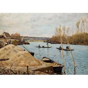  Oil Painting Sand Heaps Alfred Sisley Hand Painted Art 