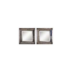  Uttermost Silver Leaf Davion Squares Mirror Set: Home 