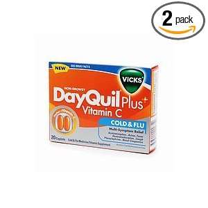  Dayquil Plus Vitamin C, 20 count Boxes (Pack of 2) Health 