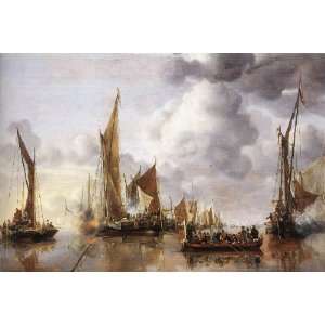   Saluted by the Home Fleet, By Capelle Jan van de 
