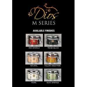 ddrum Dios Maple 5 Piece Shell Pack Natural Musical 