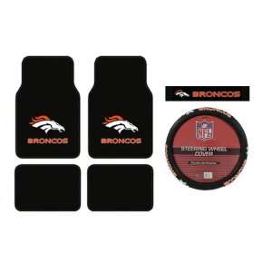   and a Comfort Grip Steering Wheel Cover   Denver Broncos: Automotive