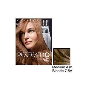 Clairol Nice N Easy Perfect Ten Hair Color, Medium Ash Blonde # 7.5A 