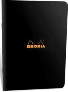 RHODIA Pocket Notebook 3 x 4 3/4 Graph Ruling BLACK  