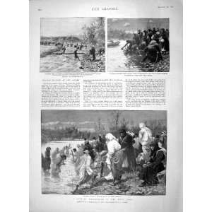   1897 Russian Pilgrim Jordan Holy Land Alphonse Daudet