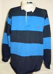 Mens Ralph Lauren Polo Rugby Shirt Size XXL Long Sleeve Navy Blue 