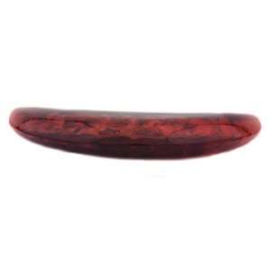   Moon Red Marble Resin Decorates This Large Automatic Barrette Beauty