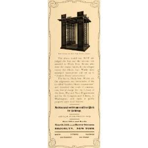 com 1905 Ad Helca Iron Works New York Public Library Shelf Ornamental 