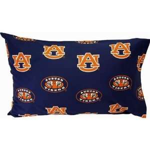 Auburn Tigers Printed Pillow Case   Solid:  Sports 