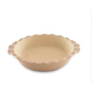 Deep Dish Pie Plate   Taupe   Glazed Stoneware