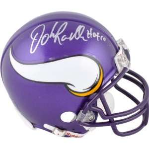  John Randle Minnesota Vikings Autographed Mini Helmet with 