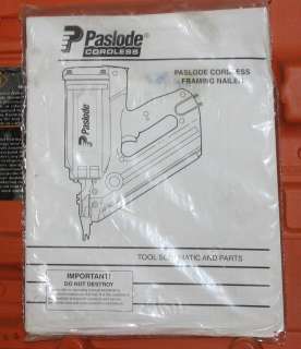 Paslode Impulse 900420 Cordless 30º Framing Nailer, Charger, Case and 