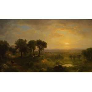  Hand Made Oil Reproduction   Asher Brown Durand   24 x 14 