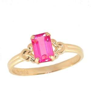  10K Gold Girls October Birthstone Ring (size 4) Jewelry